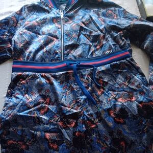 Floral Blue Men's Shorts and Jacket